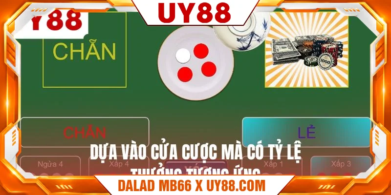 Dựa vào cửa cược mà có tỷ lệ thưởng tương ứng Dựa vào cửa cược mà có tỷ lệ thưởng tương ứng