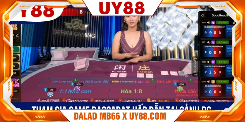 Tham gia game Baccarat hấp dẫn tại sảnh DG