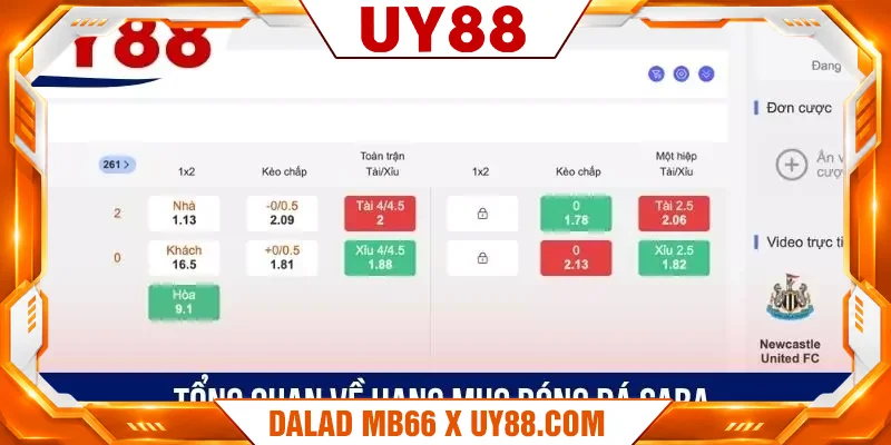 Tổng quan về hạng mục bóng đá SABA